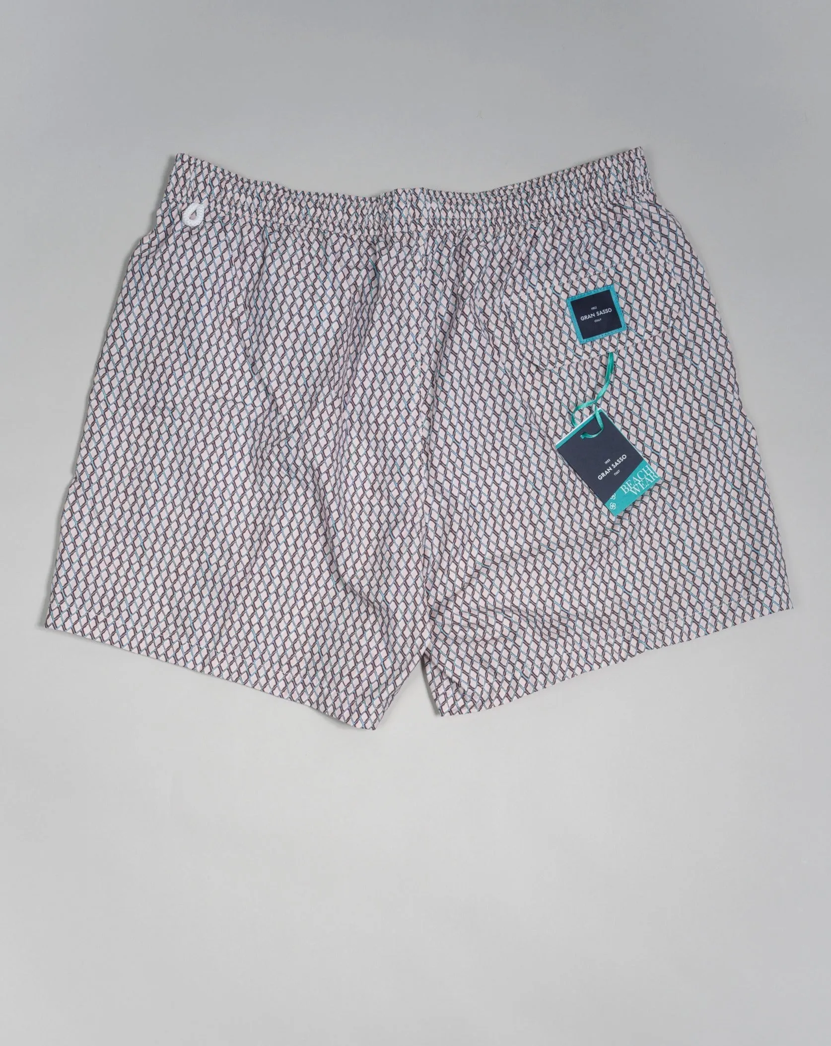 Gran Sasso Print Swim Shorts / Beige