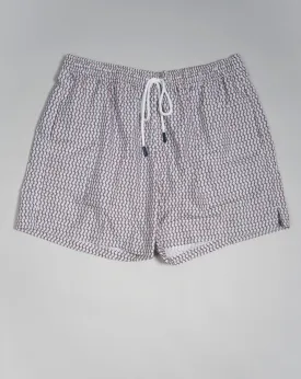 Gran Sasso Print Swim Shorts / Beige