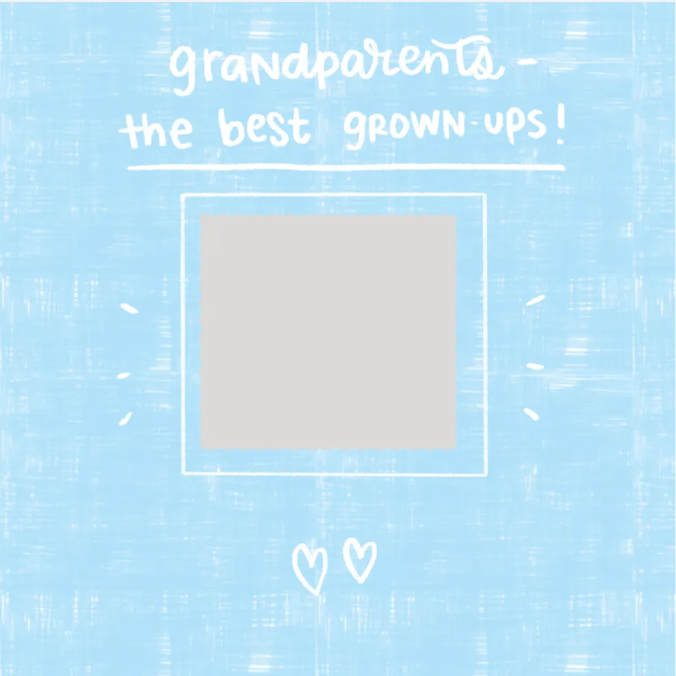 Grand Parents - Blue - Medium