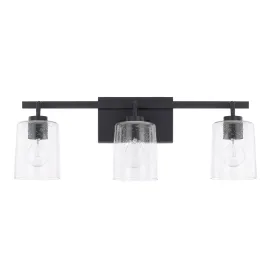 Greyson Three Light Vanity Fixture - Matte Black