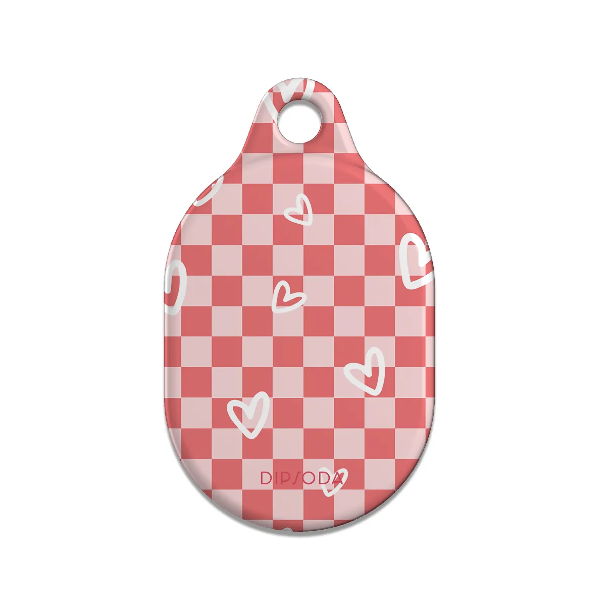 Hearts Checkerboard AirTag Case