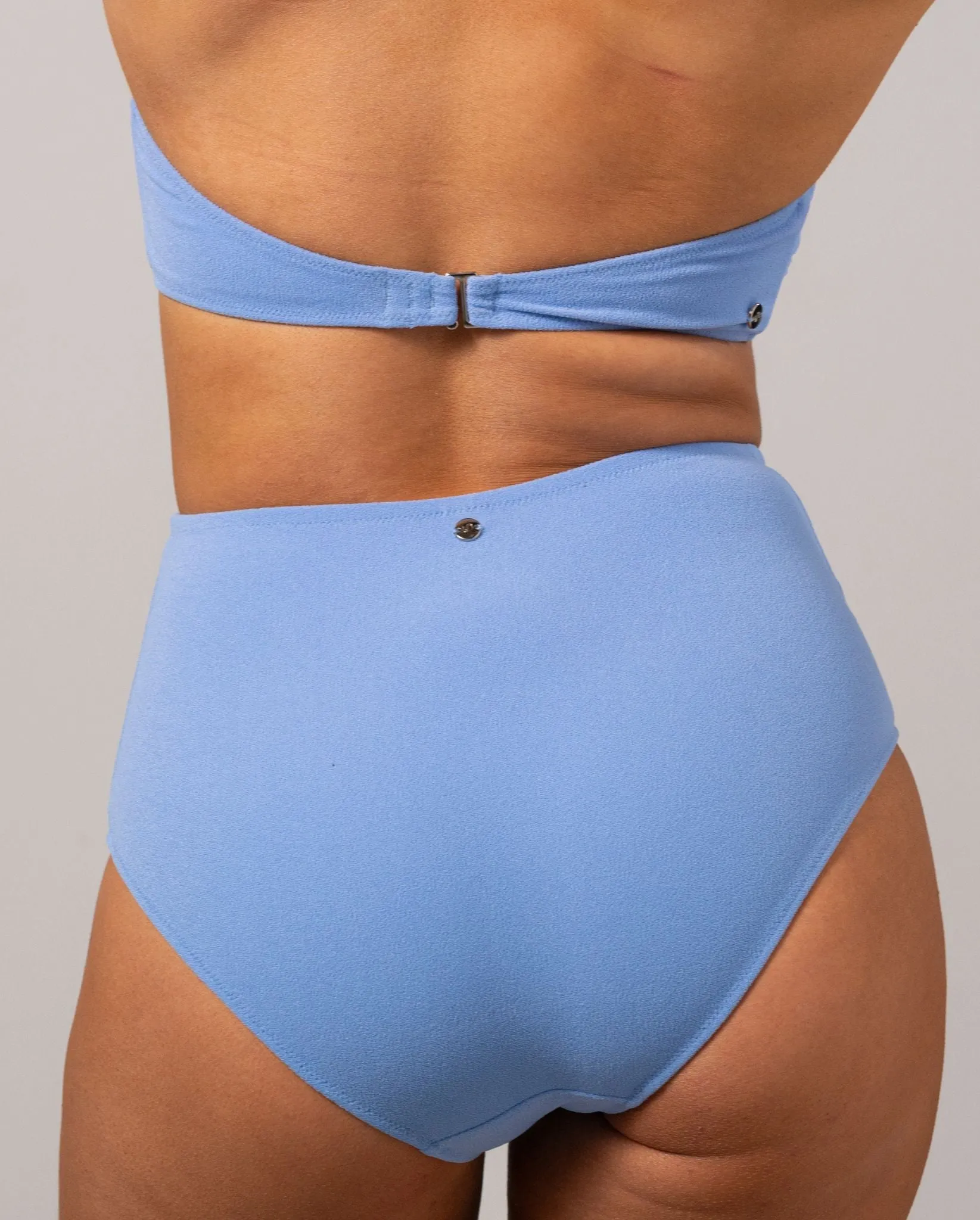 Highwaist Bikini Briefs Light Blue