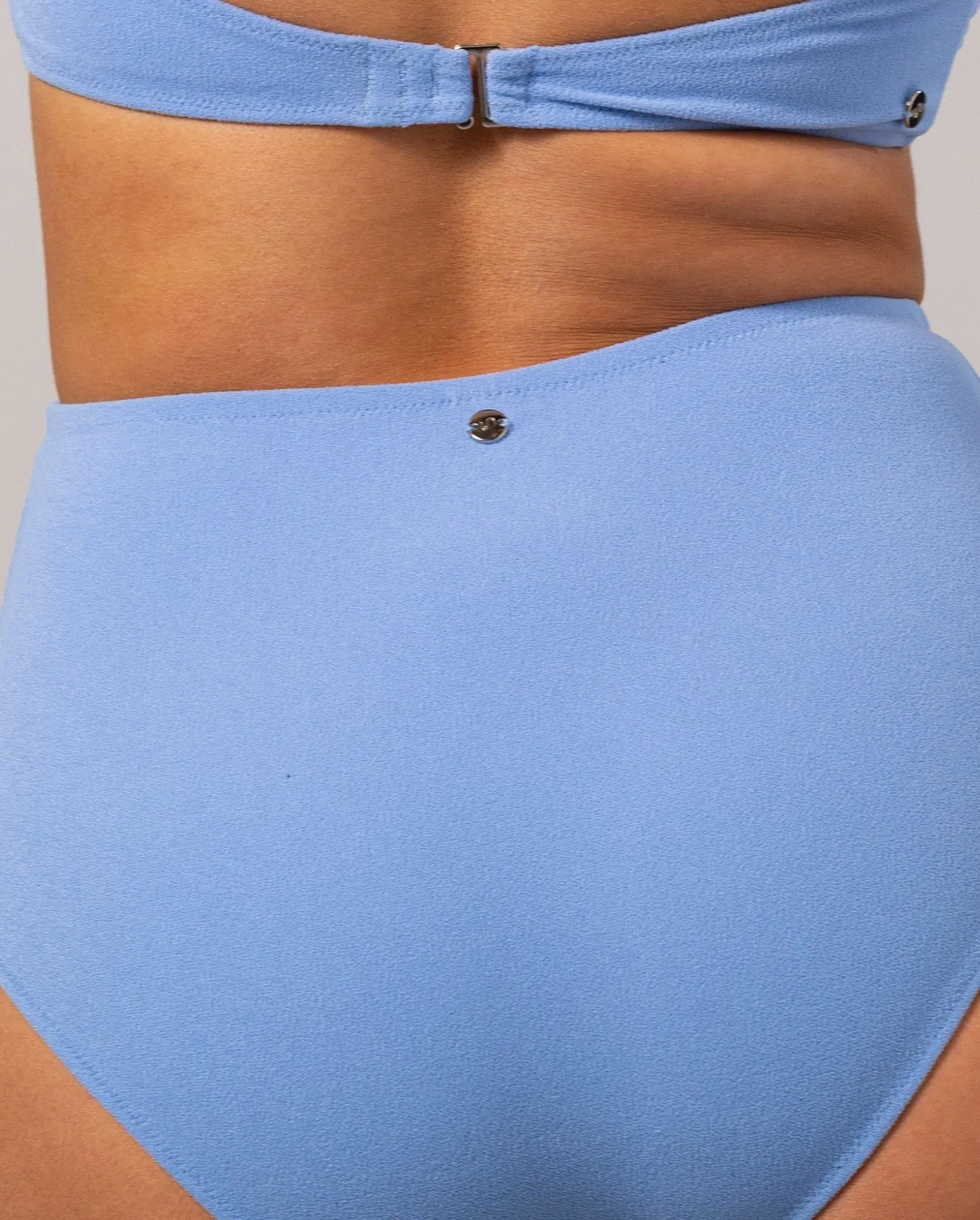 Highwaist Bikini Briefs Light Blue