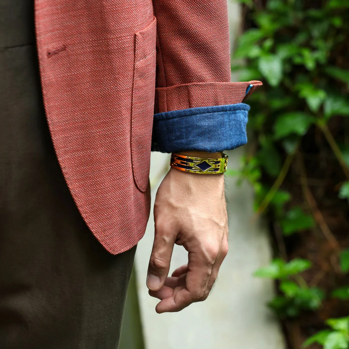 Ikat Bangle - Celestial Blue