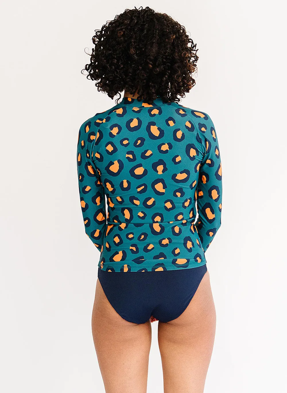 Jade Leopard Rash Guard