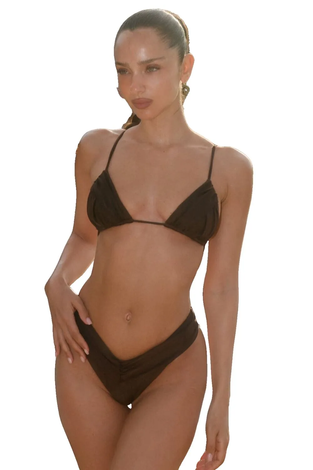 Jasmin Bikini in Dark Brown