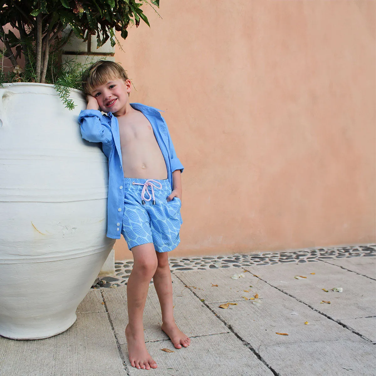 Kids' Swim Shorts STRIPED SHELL