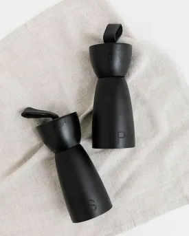 Leather Handle Salt & Pepper Mills