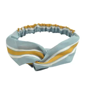 Light Blue Stripes Headband "Fauna"