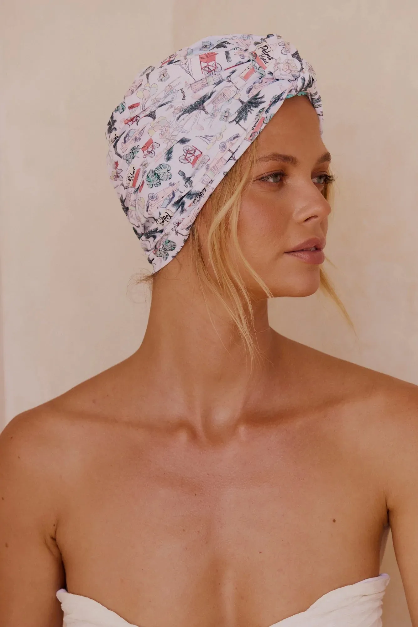 LOUVELLE - DAHLIA shower cap - Vintage Vacation