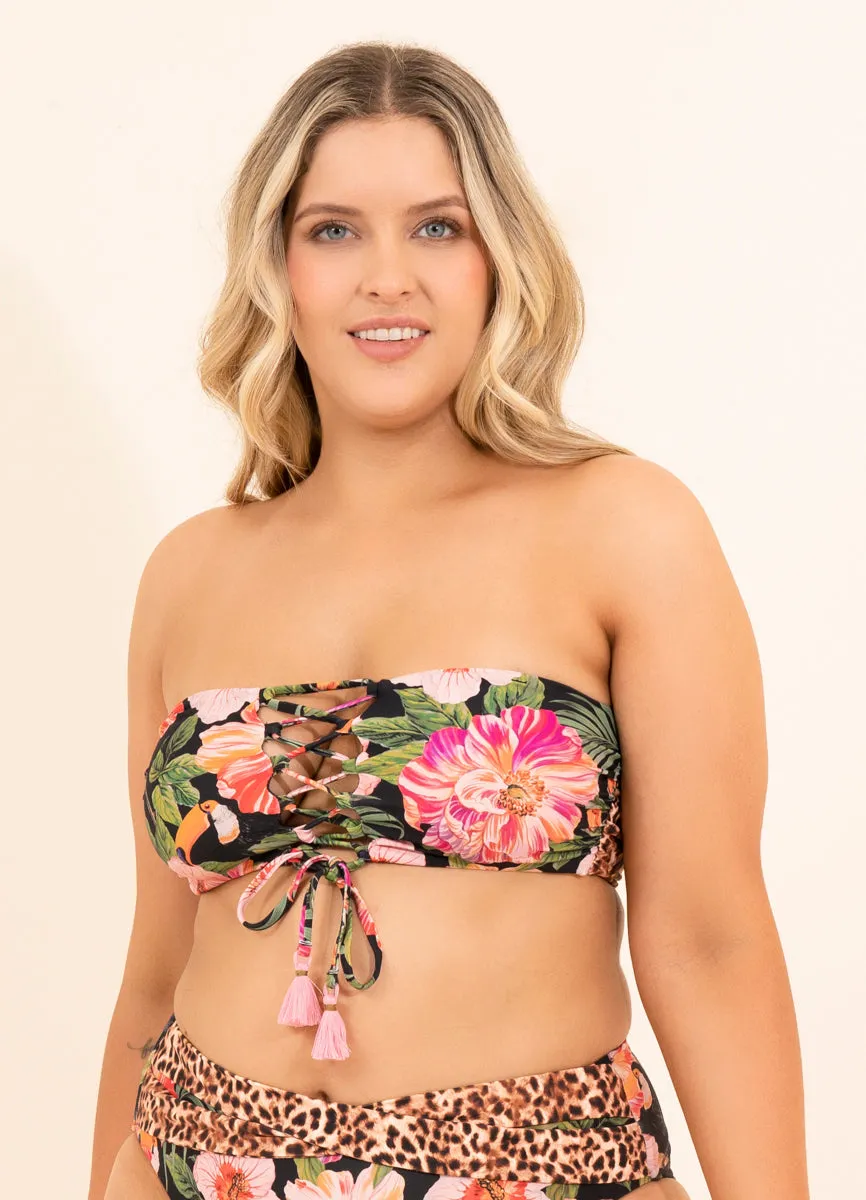 Maaji Catchy Mandolin Strapless Bandeau Bikini Top