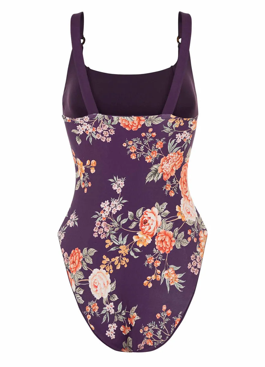 Maaji Dark Grape Layla Classic One Piece