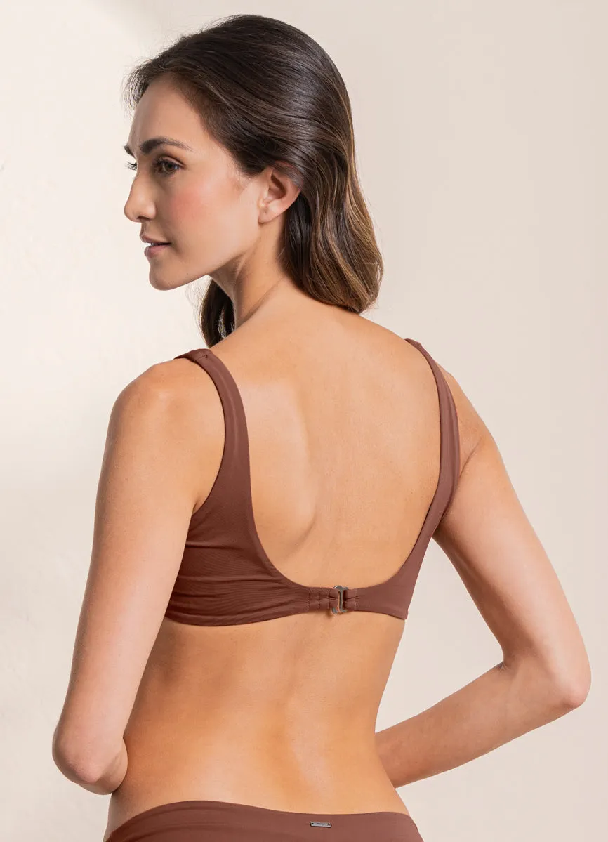 Maaji Moccachino Mirach Sporty Bralette Bikini Top