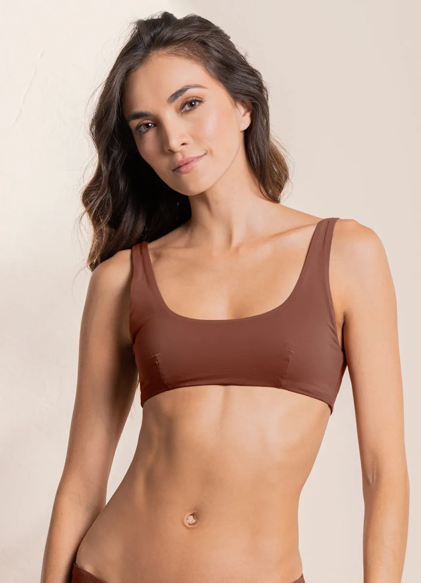 Maaji Moccachino Mirach Sporty Bralette Bikini Top