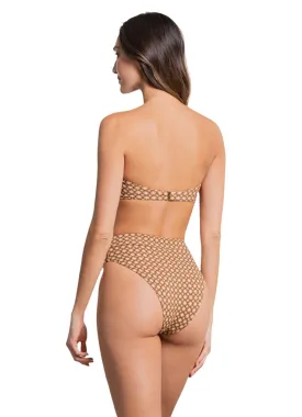 Maaji Mosaico Suzy Q High Rise/High Leg Bikini Bottom