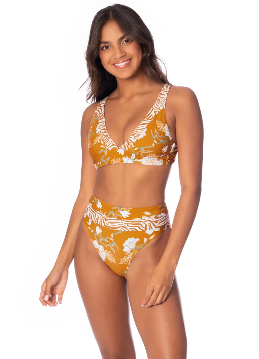 Maaji Nostalgic Florals Suzein High Rise Classic Bikini Bottom