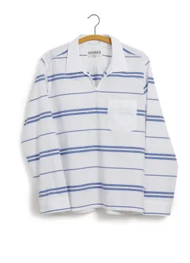 MARIUS | Casual Pull On Shirt | White Stripes