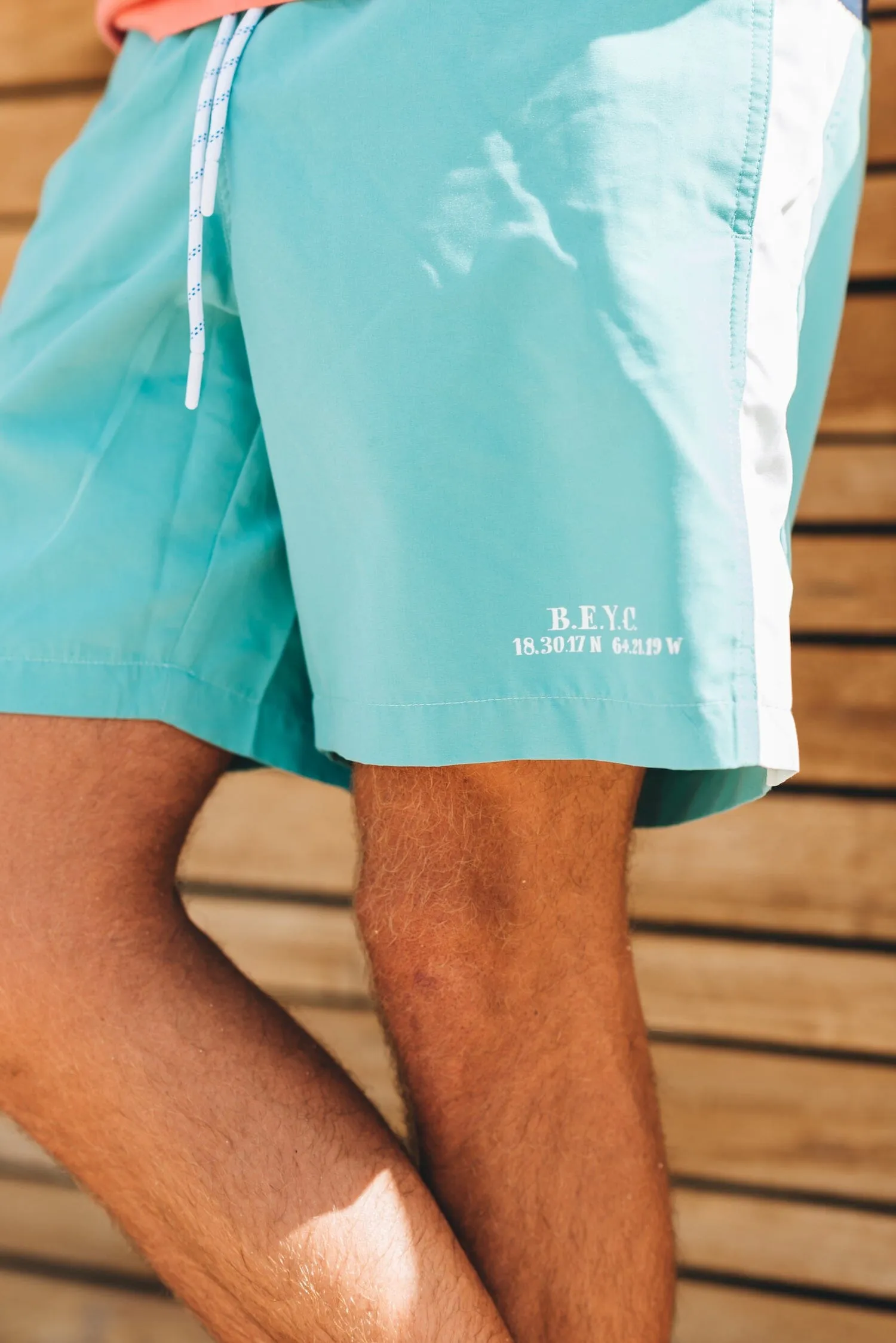 Men's Colorblock Swim Trunks