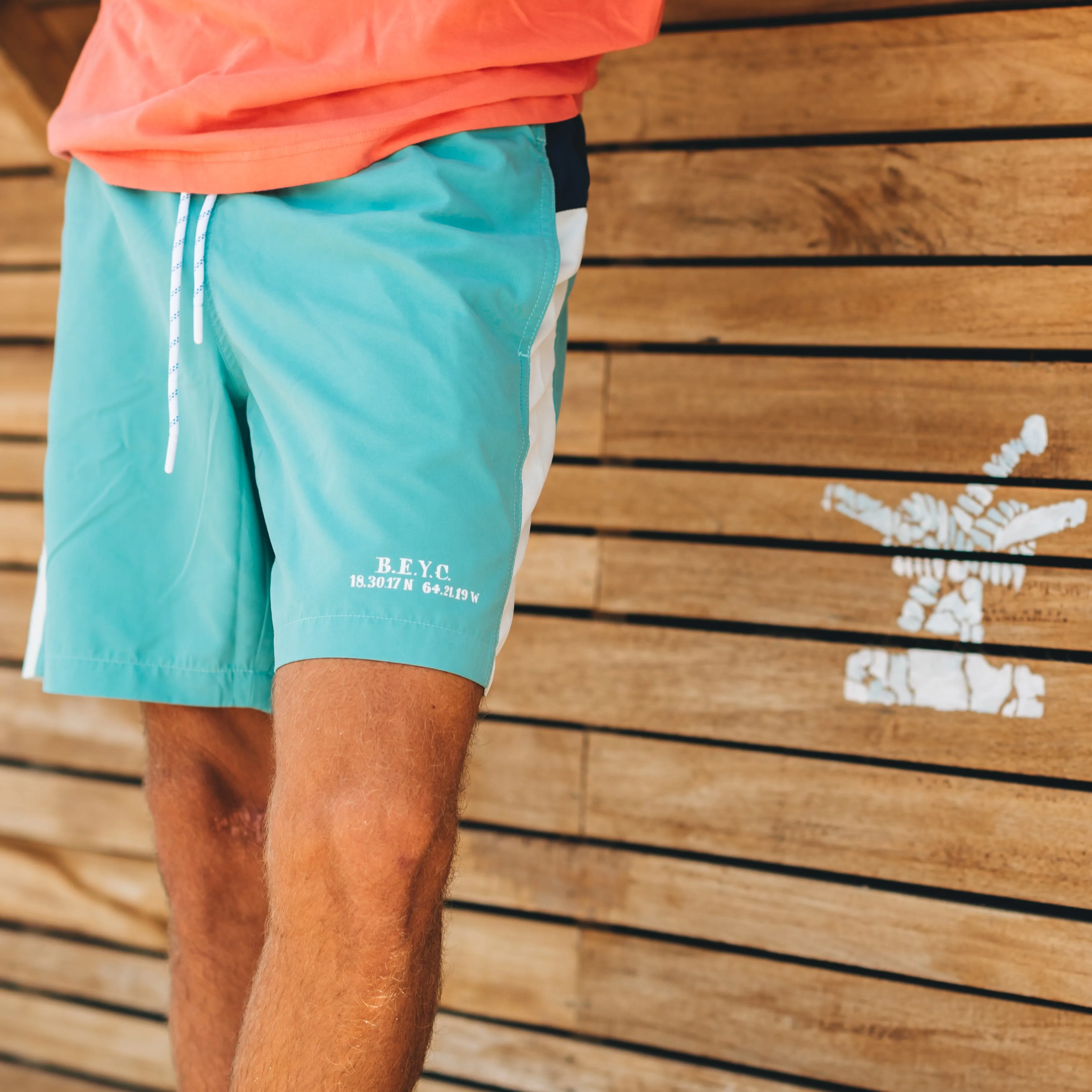 Men's Colorblock Swim Trunks