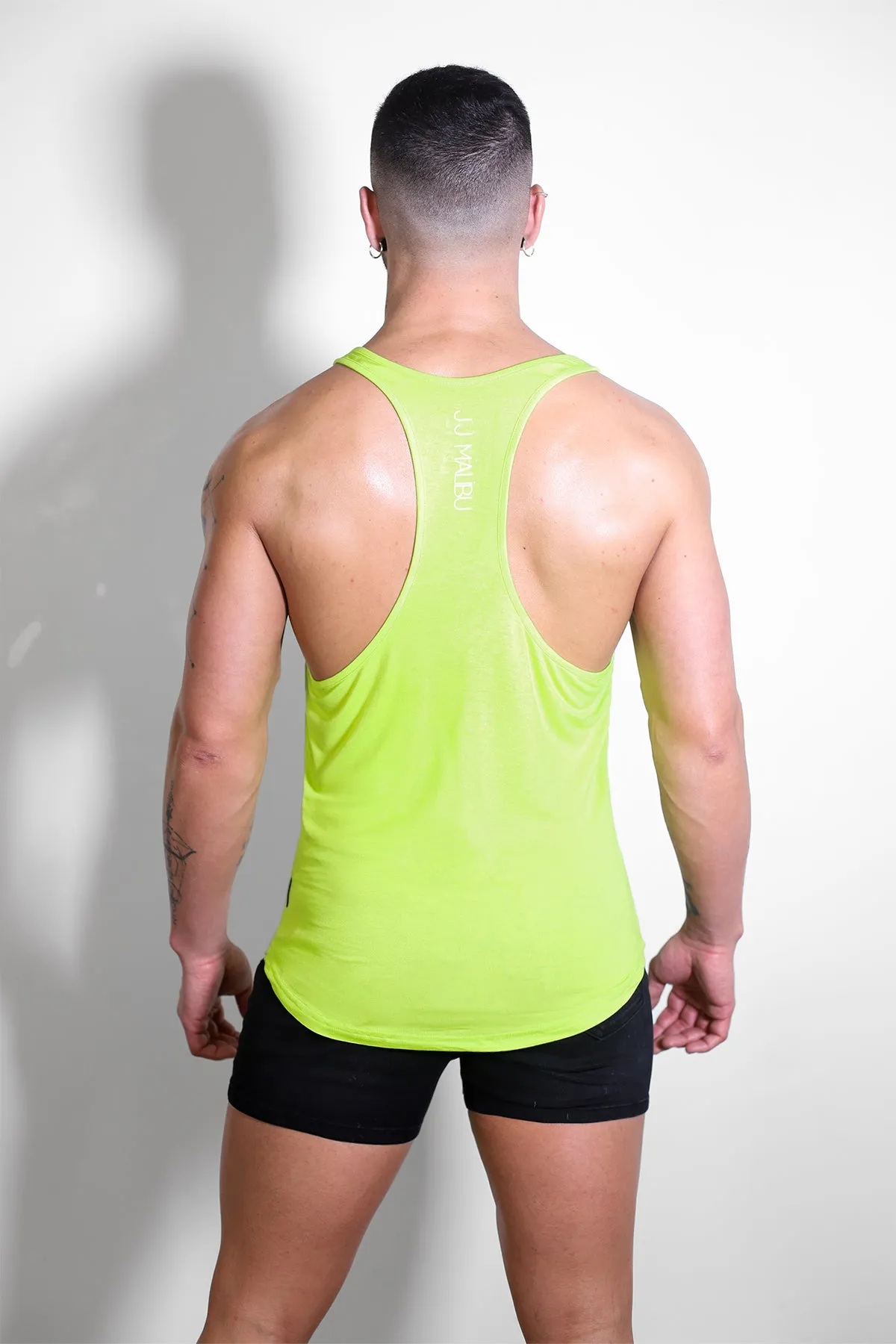 Men's Muscle Stringer - Neon Green