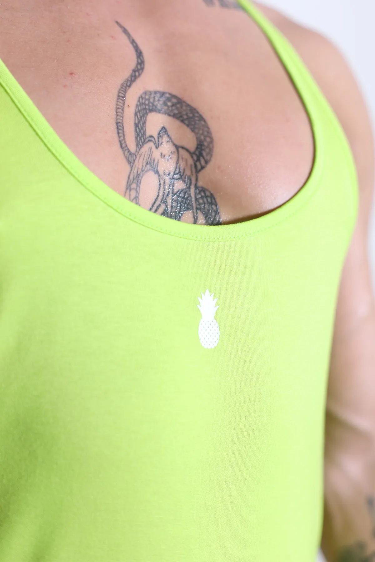 Men's Muscle Stringer - Neon Green