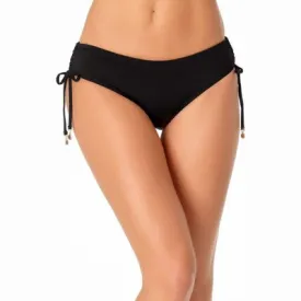 New - Anne Cole - Women's Side Tie Swim Bottom - Black, Size: L