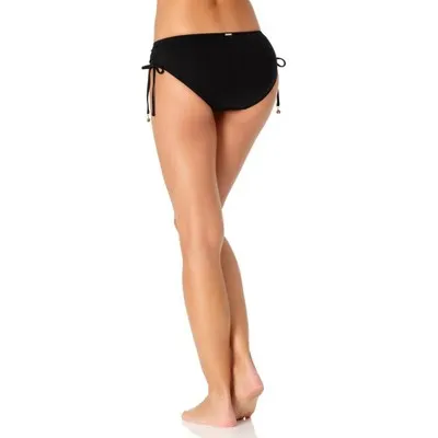 New - Anne Cole - Women's Side Tie Swim Bottom - Black, Size: L