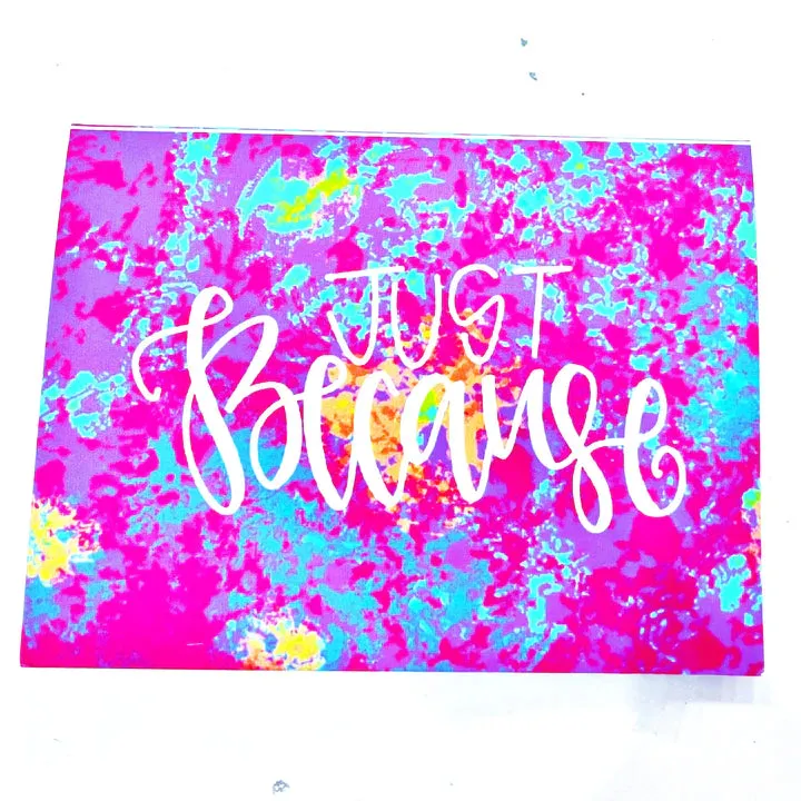 Note Card - Just Because