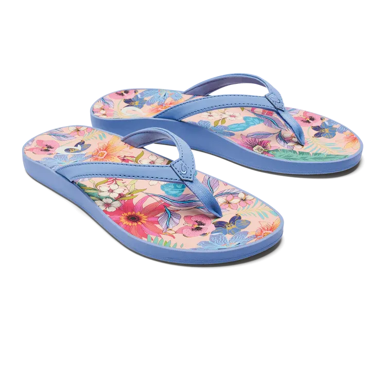 OLUKAI WOMENS PUAWE BLUE FLOWER (50% OFF FINAL SALE)