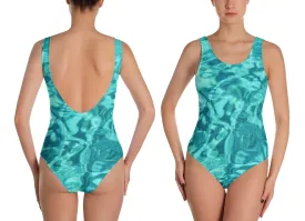 One-Piece Swimsuit Water Design for Mermaids