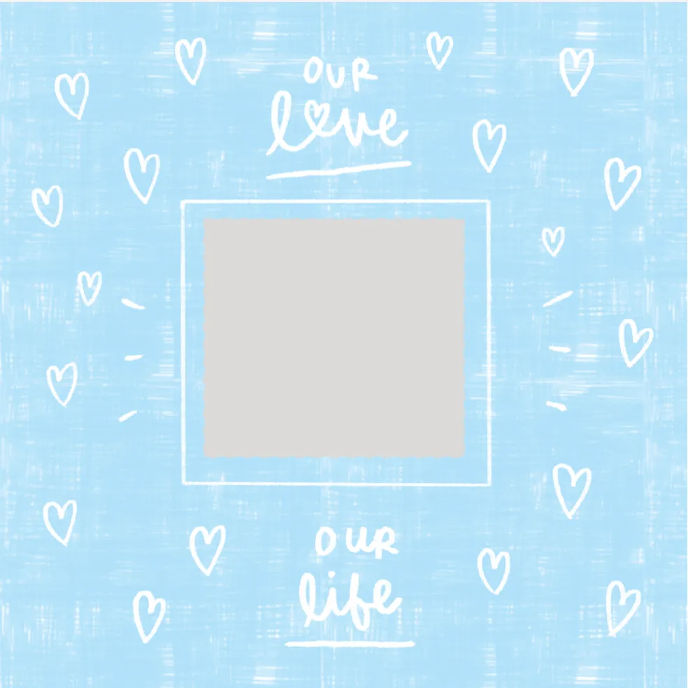 Our Love Our Life - Blue - Medium