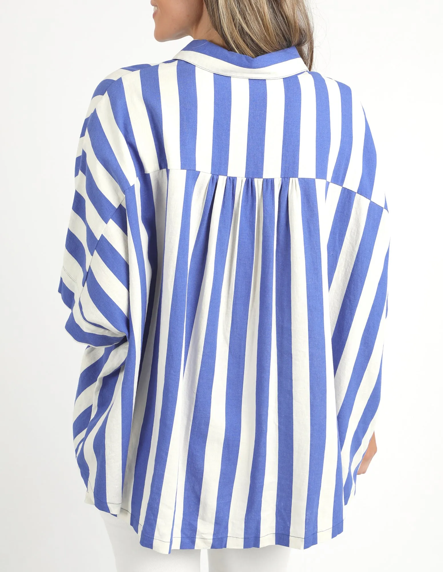 Palermo Stripe Shirt Blue/Marshmallow