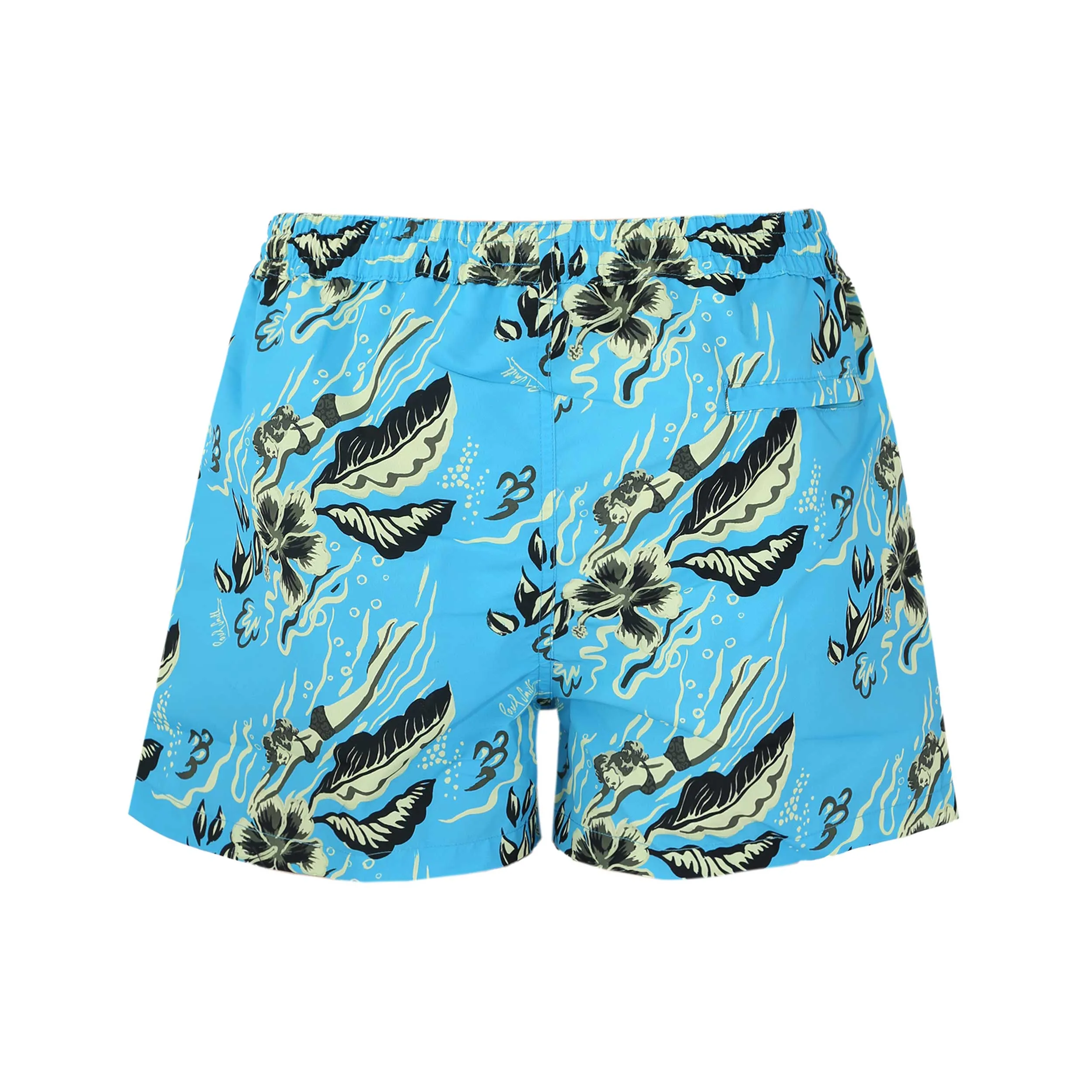 Paul Smith Hawaii DVR Swim Short in Sky Blue