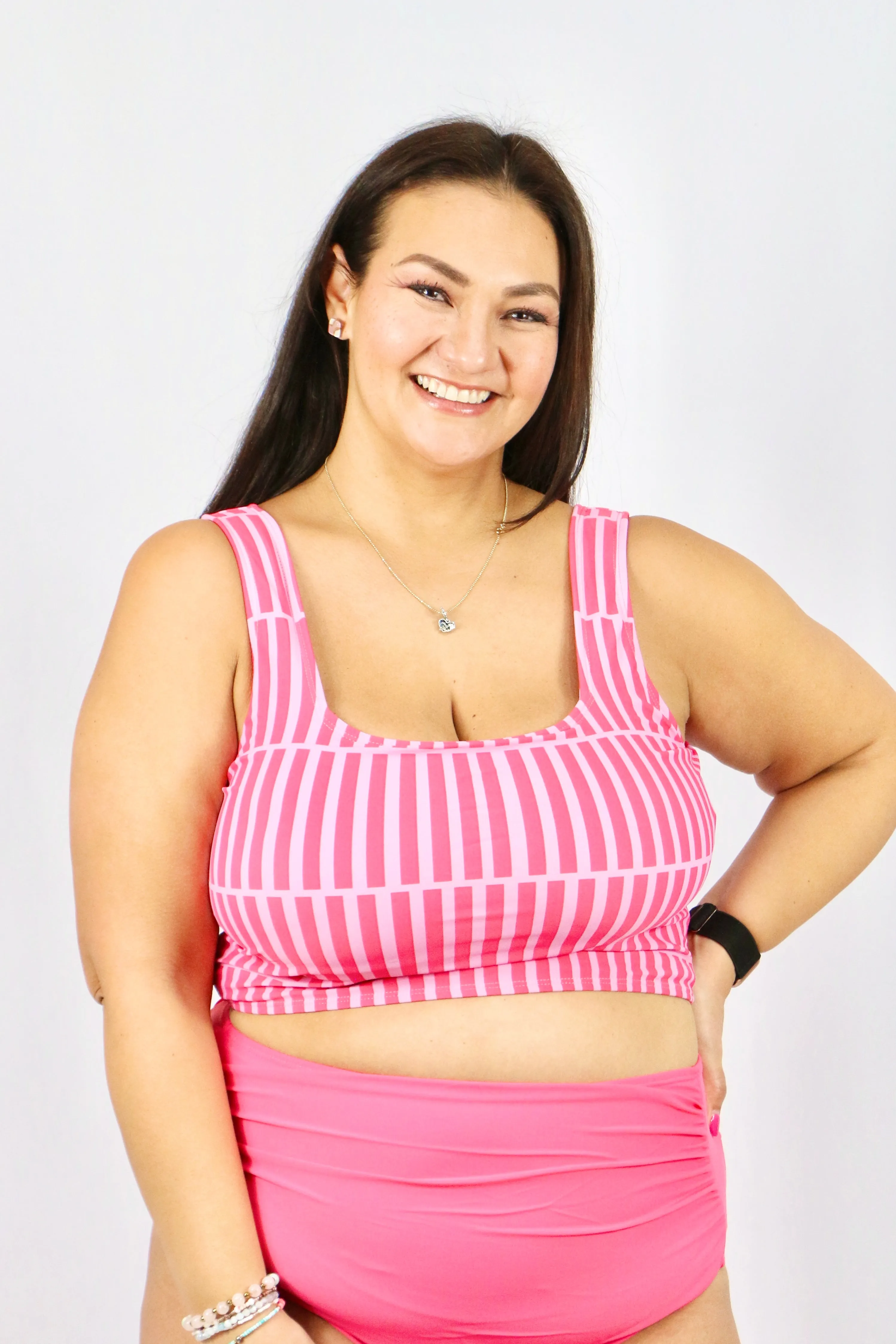 Pink Paradise Tankini Top