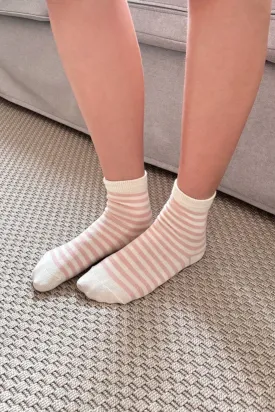 Pink Striped Socks