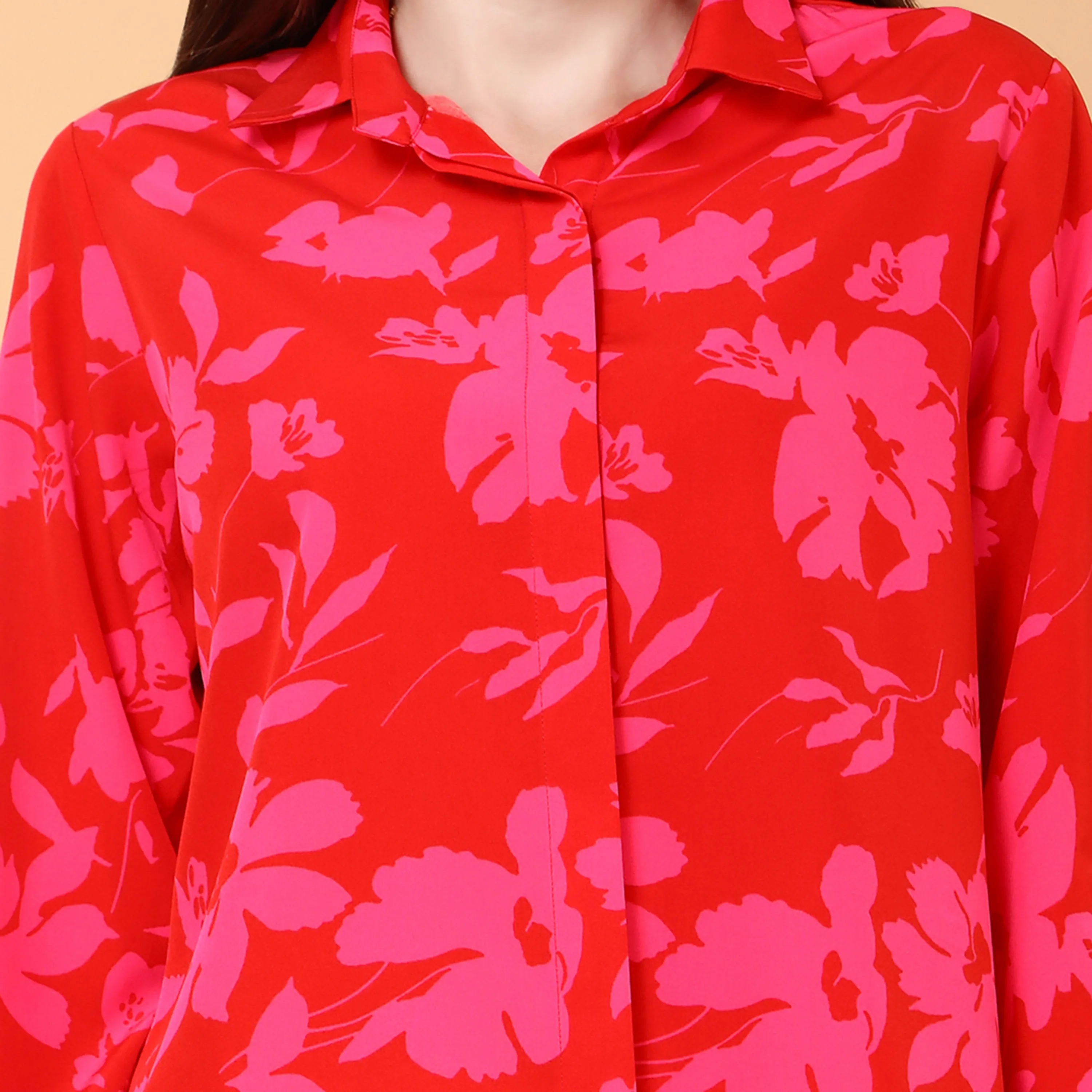 Poppy printed shirt