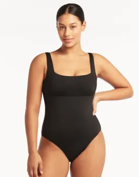 Sea Level Swim Essentials Square Neck One Piece