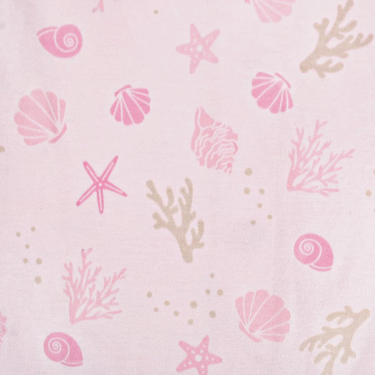 Sea Shells Printed Footie | Baby Girl