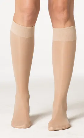 Sheer Fashion | Knee High Compression Stockings | Closed Toe | 15-20 mmHg