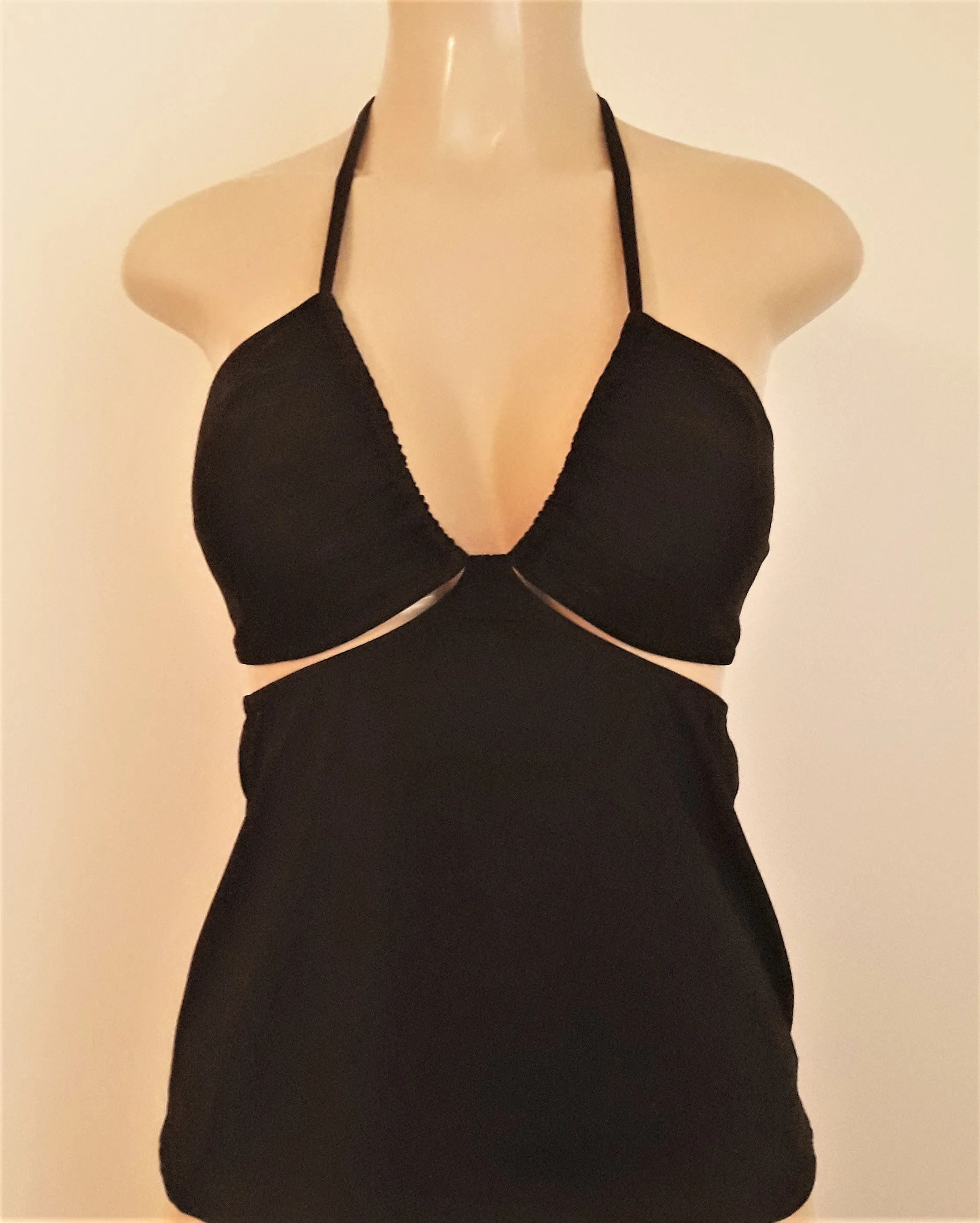 Sliding Halter Convertible Tankini Top