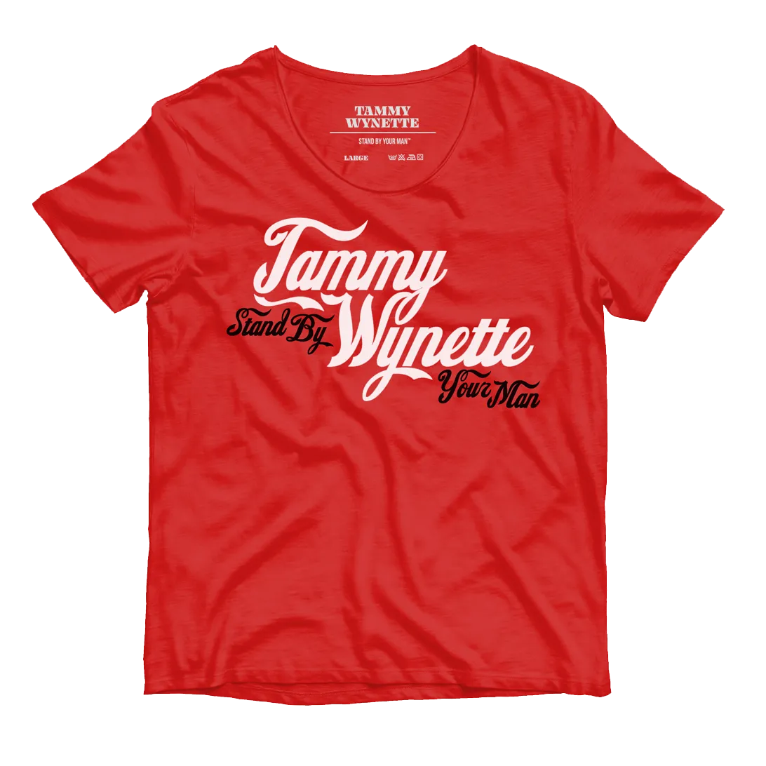 Tammy Wynette "Stand By Your Man" T-Shirt (Red)