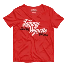 Tammy Wynette "Stand By Your Man" T-Shirt (Red)