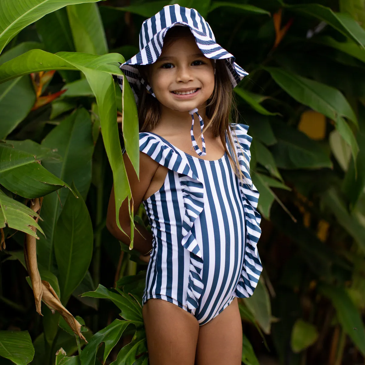 The Hamptons - Girls Ruffle One Piece UPF 50 