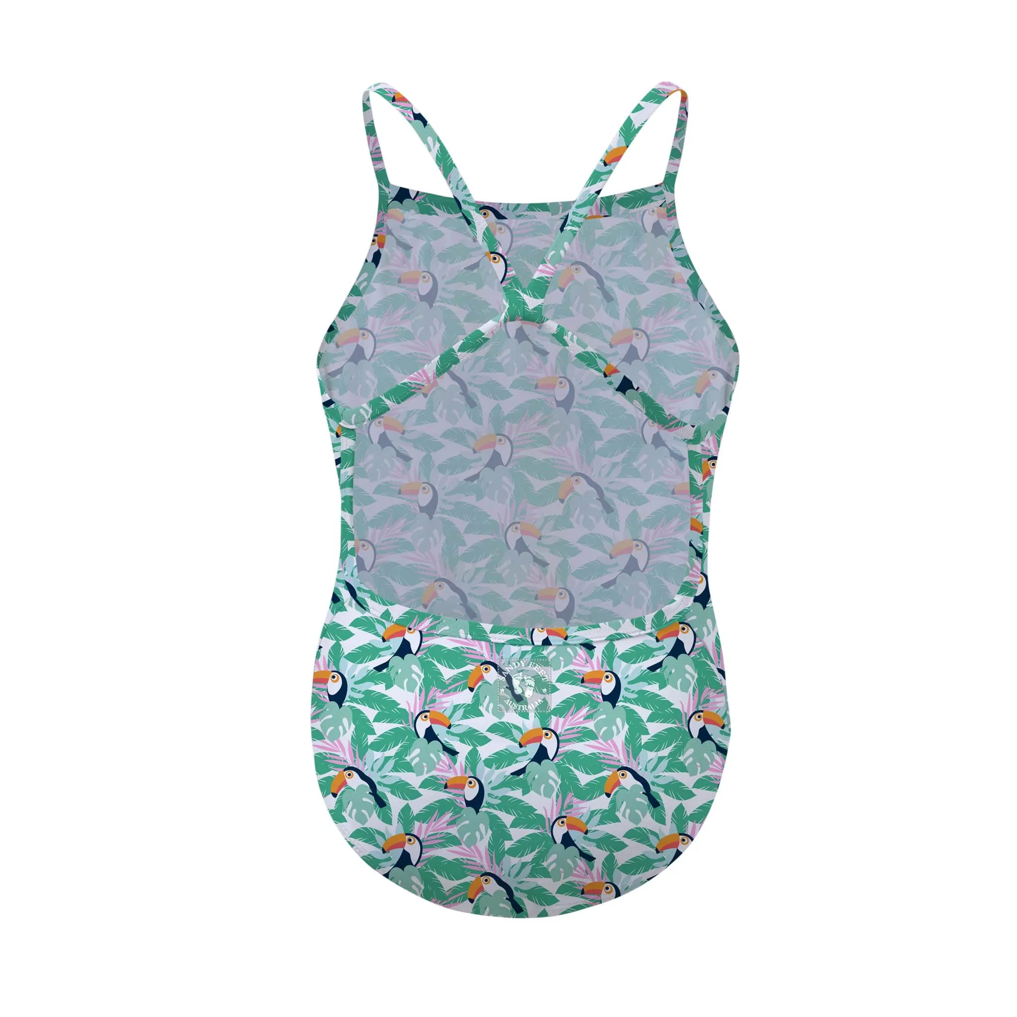 Toucan Rainforest Racerback Swimsuit