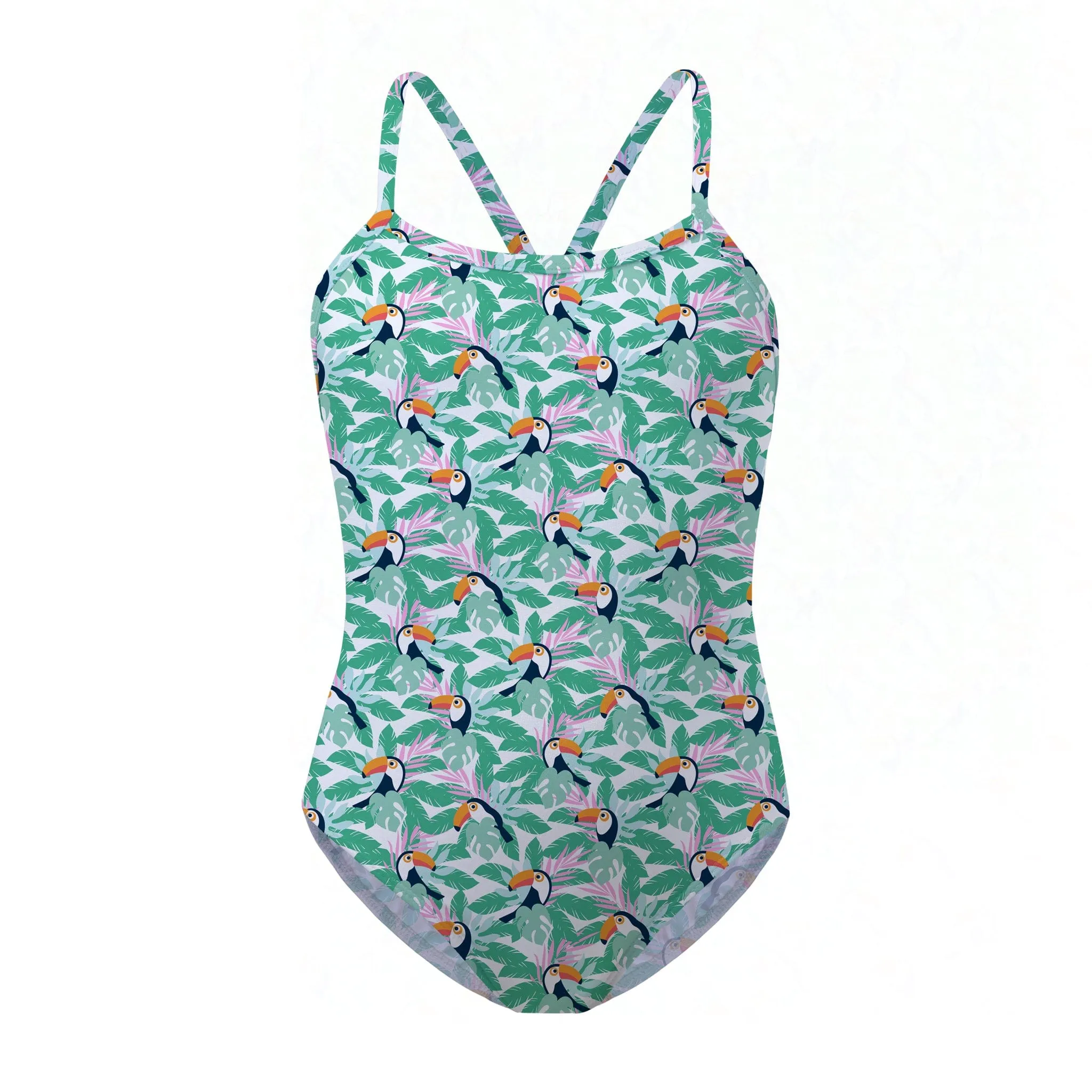 Toucan Rainforest Racerback Swimsuit